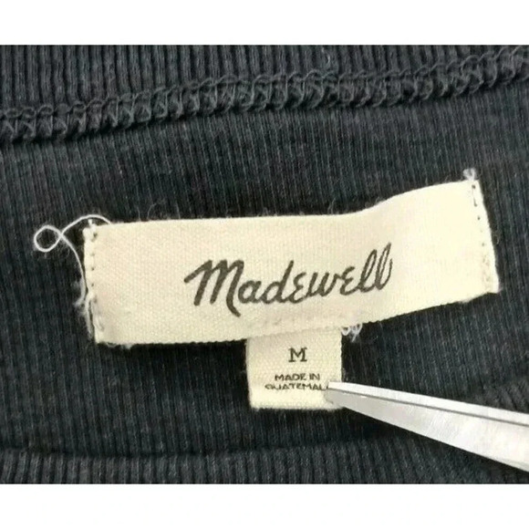 Madewell Brightside Supima Rib Racerback Tank Top Size Medium - Picture 7 of 7
